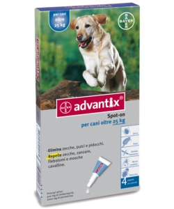 ADVANTIX SPOT ON ANTIPARASSITARIO PER CANI OLTRE 25 KG - BAYER.
